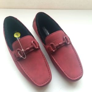 Kenneth Cole Reaction Dawson Driver Bit Burgundy Slip on Shoes Mens Sz 9